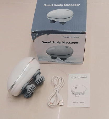 Waterproof Rechargeable Head Massager for Hair & Relaxation